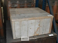 Steigerhout tafel afneembaar deksel - afbeelding 2 van  3