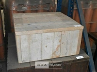 Steigerhout tafel afneembaar deksel - afbeelding 3 van  3