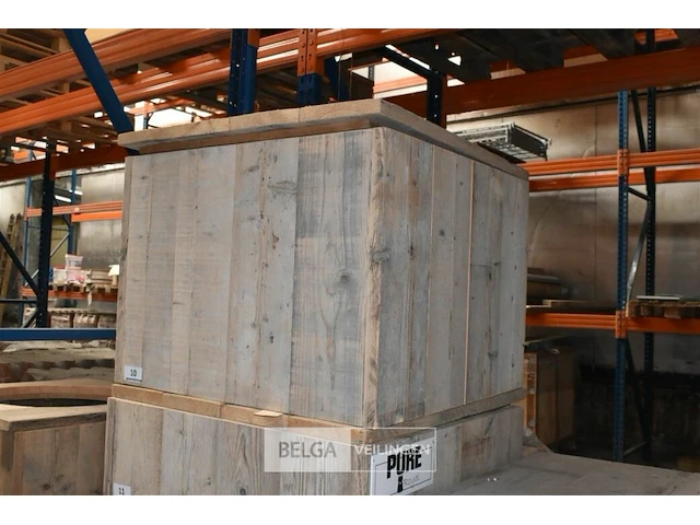 Steigerhout tafel afneembaar deksel - afbeelding 1 van  1