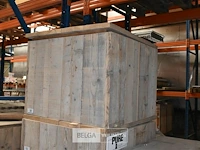 Steigerhout tafel afneembaar deksel - afbeelding 1 van  1
