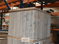Steigerhout tafel afneembaar deksel - afbeelding 1 van  1