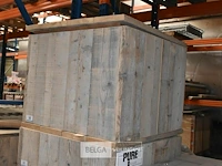 Steigerhout tafel afneembaar deksel - afbeelding 1 van  1