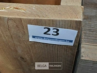Steigerhout tafel open zonder deksel 0,39 x 0,39 x 0,86 - afbeelding 2 van  2
