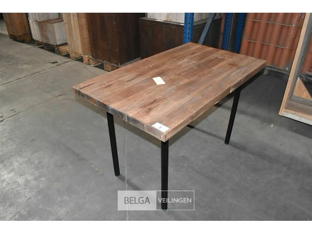 Steigerhout tafel - afbeelding 2 van  2