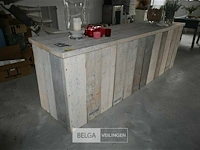 Steigerhouten barmeubel met decoratie - afbeelding 1 van  5