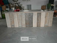 Steigerhouten barmeubel met decoratie - afbeelding 2 van  5