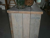 Steigerhouten barmeubel met decoratie - afbeelding 4 van  5