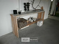 Steigerhouten meubel met decoratie - afbeelding 1 van  5