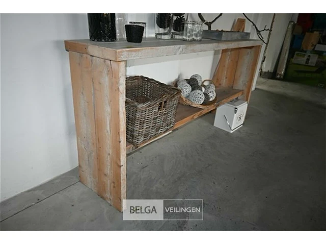 Steigerhouten meubel met decoratie - afbeelding 5 van  5