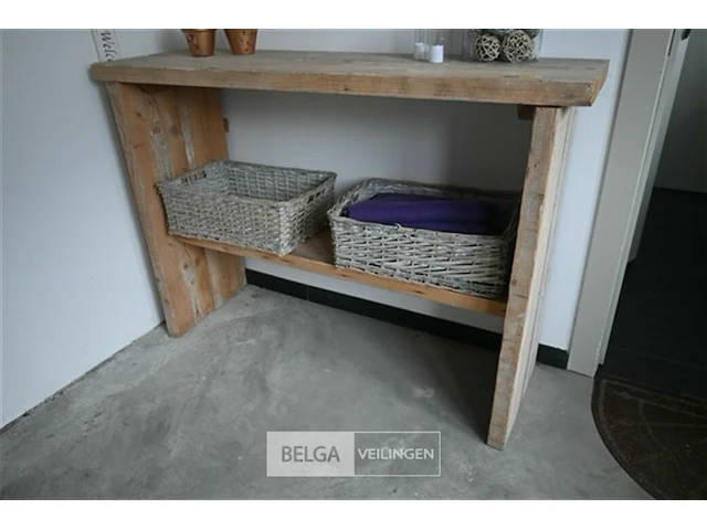 Steigerhouten meubel met decoratie - afbeelding 5 van  5