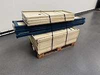 Stelling materiaal 6 staanders van 2000 mm en 28 legbord planken 1225x495 mm - afbeelding 1 van  1