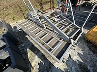 Stellingvloeren inclusief trapje (7st) + externe trappen alu - afbeelding 1 van  3