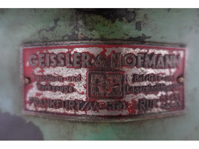 Stempelmachine geissler & hofmann - afbeelding 6 van  9