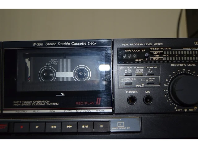 Stereo double cassette deck teac w-390, stereo cassette deck jvc td-x101 - afbeelding 5 van  8