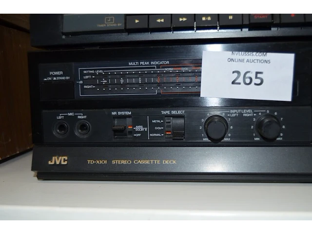 Stereo double cassette deck teac w-390, stereo cassette deck jvc td-x101 - afbeelding 6 van  8