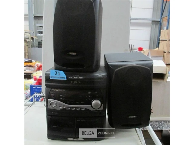 Stereo en boxen philips fw730c - afbeelding 1 van  5