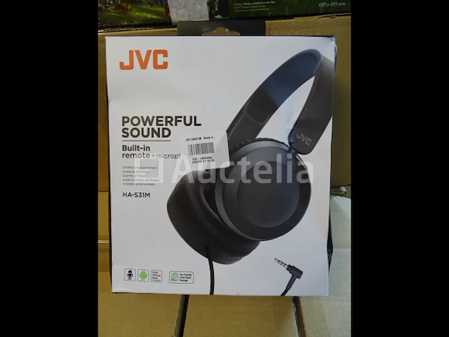 Stereo hoofdtelefoon - zwart jvc ha-s31m - afbeelding 1 van  2