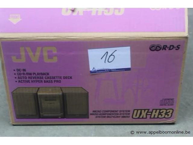Stereo-installatie jvc, ux-h33 - afbeelding 2 van  2