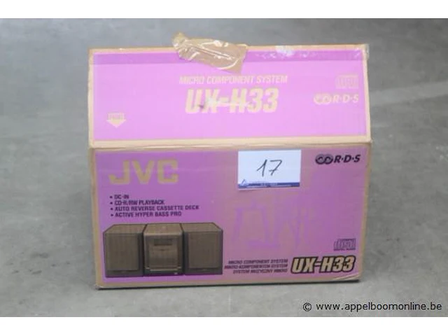 Stereo-installatie jvc, ux-h33 - afbeelding 1 van  2