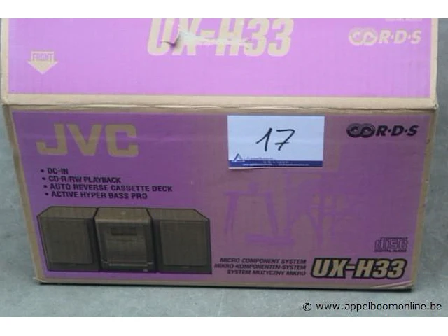 Stereo-installatie jvc, ux-h33 - afbeelding 2 van  2