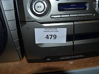 Stereo philips m75 met 2 speakers en afstandsbediening - afbeelding 2 van  4