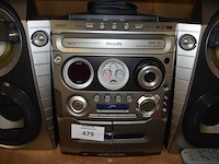 Stereo philips m75 met 2 speakers en afstandsbediening - afbeelding 3 van  4