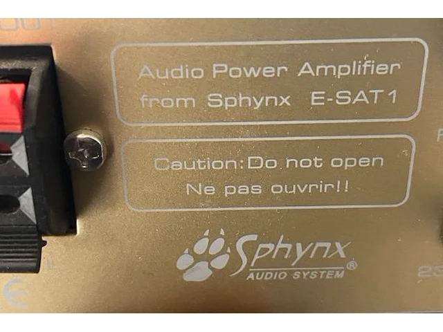 Stereo sphynx amplifier - afbeelding 4 van  5