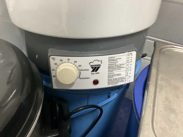 Steriliseerketel westfalia type model 1410 - afbeelding 3 van  4