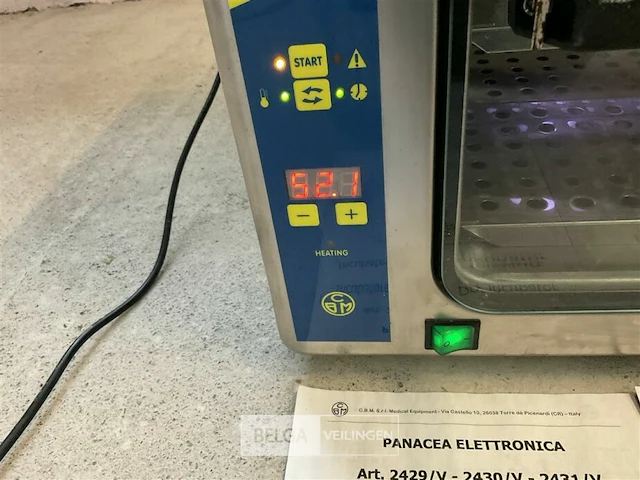 Steriliseeroven cbm panacea 2430/v - afbeelding 3 van  10