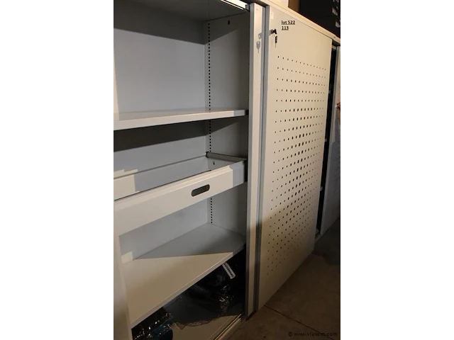Stevige metalen bureau kast - afbeelding 2 van  3