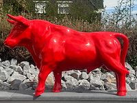 Stier h69cm x l110cm rood - afbeelding 1 van  2