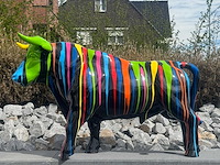 Stier h69cm x l110cm zwart trash - afbeelding 1 van  2