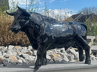 Stier h69cm x l110cm zwart - afbeelding 1 van  3