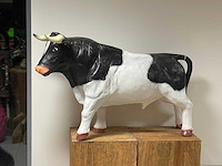 Stier h69cm x l110cm zwart/wit - afbeelding 2 van  2