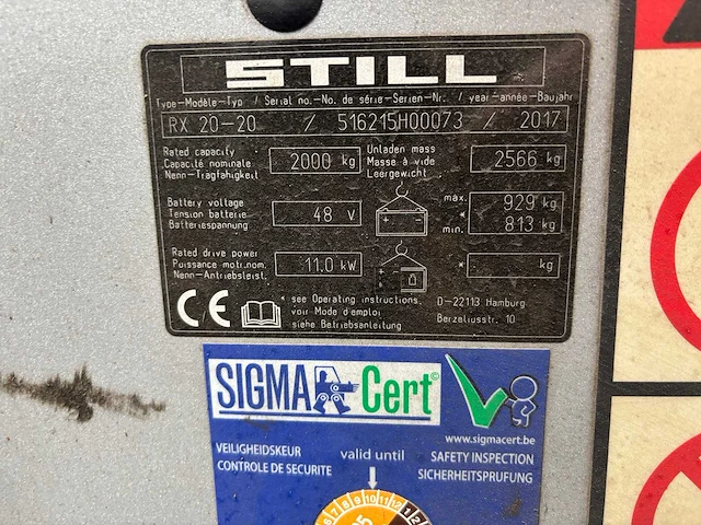 Stihl - 516215h00073 - heftruck - 2017 - afbeelding 2 van  8