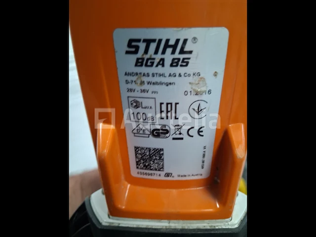 Stihl bga 85 accu-aangedreven blazer zonder batterijen en oplader start niet meer - afbeelding 3 van  3