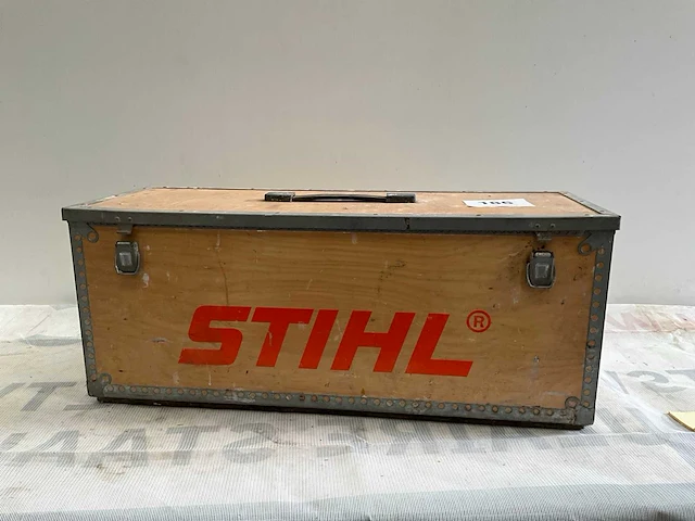 Stihl houten transport- en opbergkist - afbeelding 1 van  2