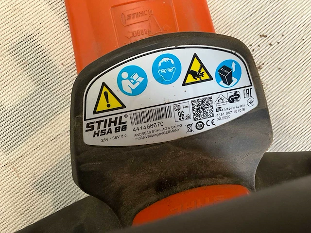 Stihl hsa 86 accuheggenschaar - afbeelding 3 van  4