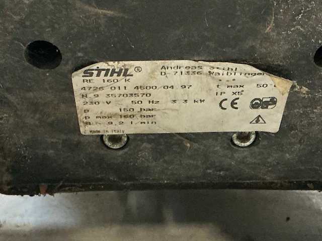 Stihl re 160 k hogedrukreiniger - afbeelding 5 van  5
