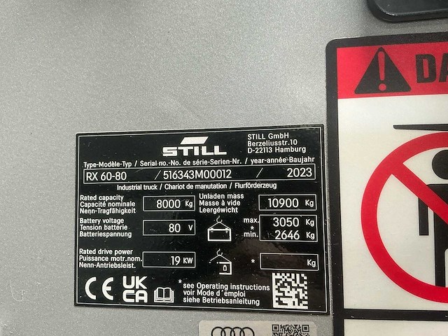 Still - rx60-80 cab - vorkheftrucks - 2023 - afbeelding 22 van  22