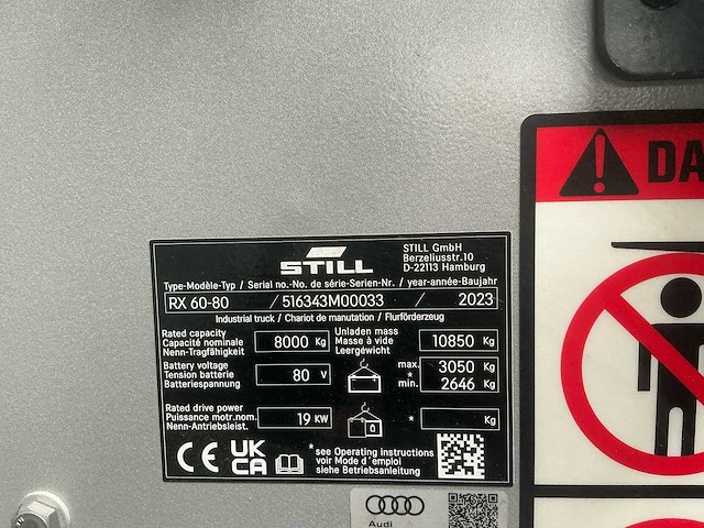 Still - rx60-80 cab - vorkheftrucks - 2023 - afbeelding 19 van  36