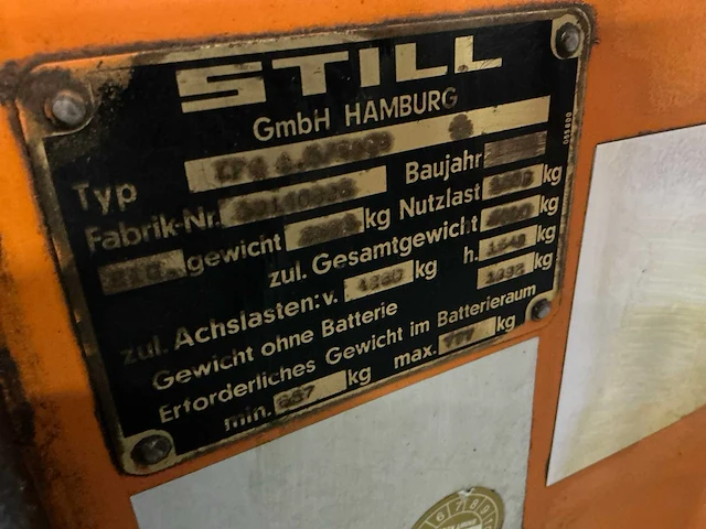 Still elektrische vorkheftruck - afbeelding 4 van  13