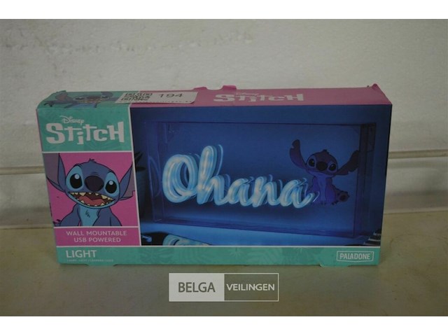 Stitch ohana neon light - afbeelding 1 van  3