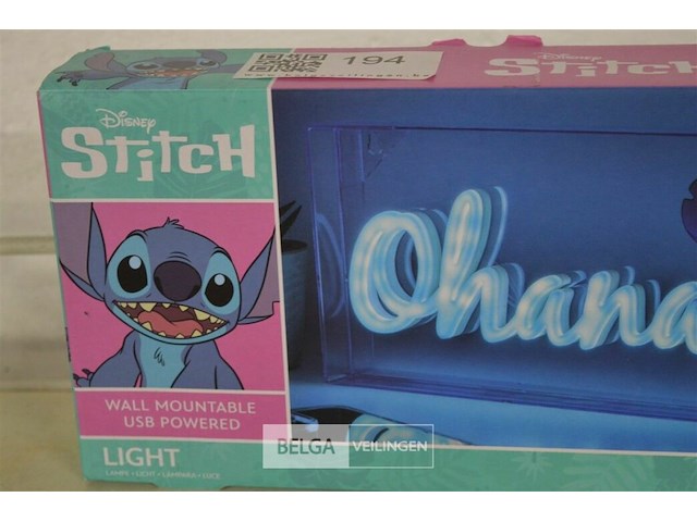 Stitch ohana neon light - afbeelding 3 van  3