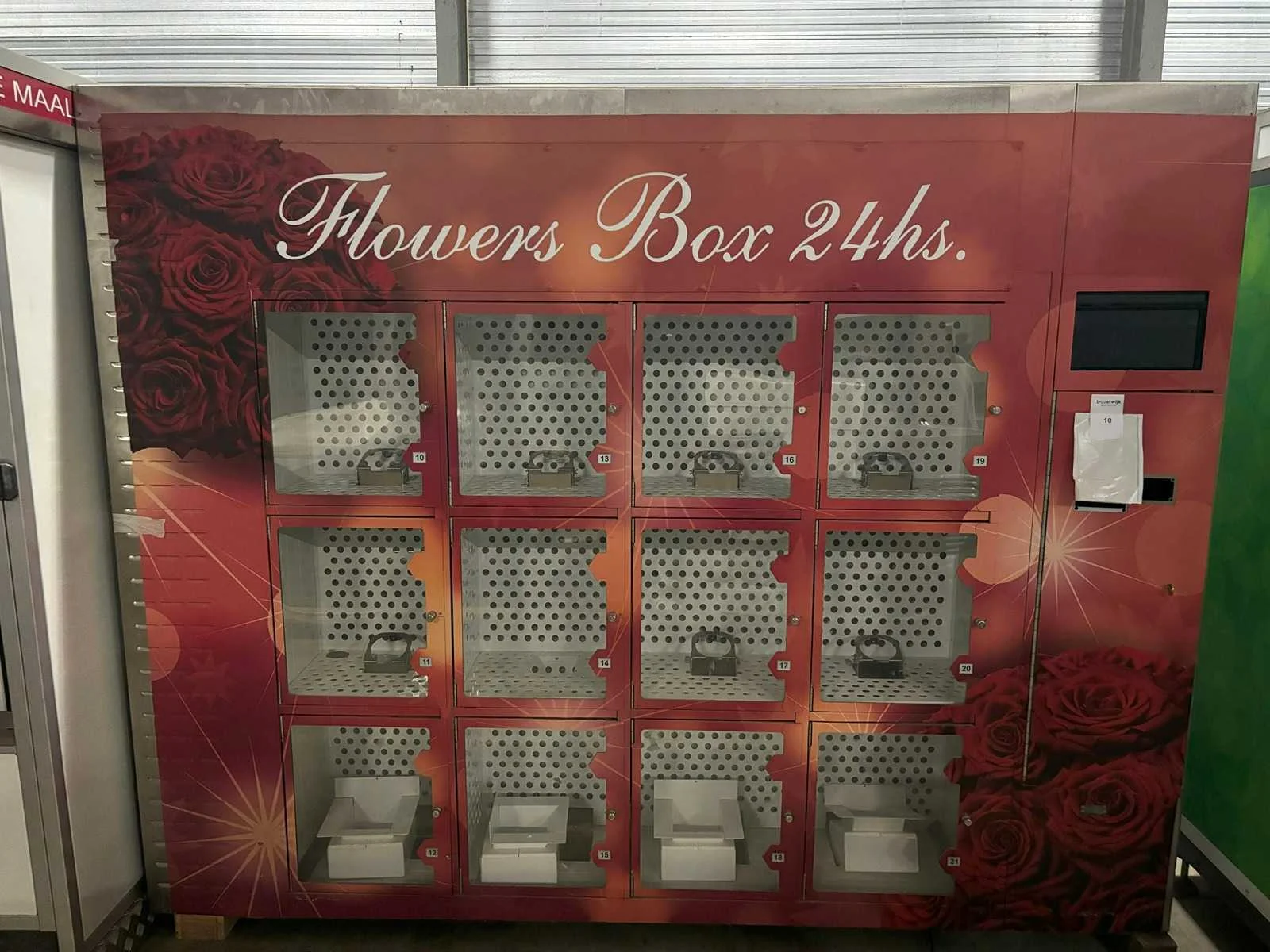 Stockopruiming vending machines
