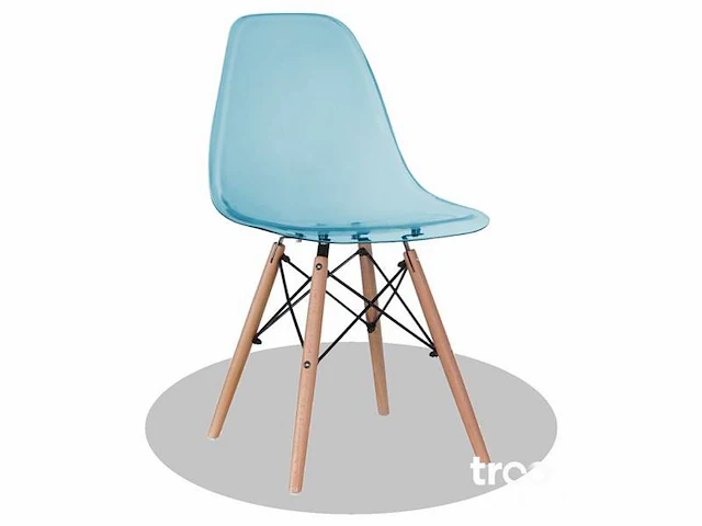 Stoel - transparant blauw - tr-blue - afbeelding 1 van  5