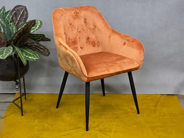 Stoel anna orange fabrics (6x) - afbeelding 1 van  6
