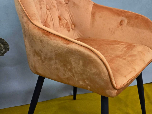 Stoel anna orange fabrics (6x) - afbeelding 3 van  6