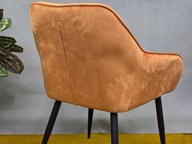 Stoel anna orange fabrics (6x) - afbeelding 5 van  6
