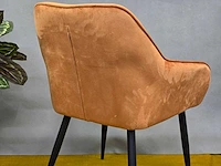 Stoel anna orange fabrics (6x) - afbeelding 5 van  6